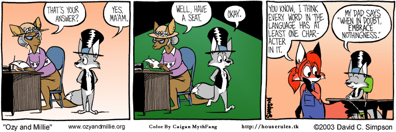 Strip for Saturday, 5 April 2003