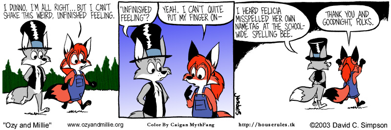 Strip for Thursday, 17 April 2003