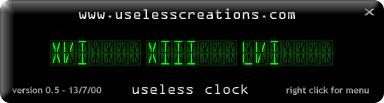 Green LED mode roman numeral digital clock