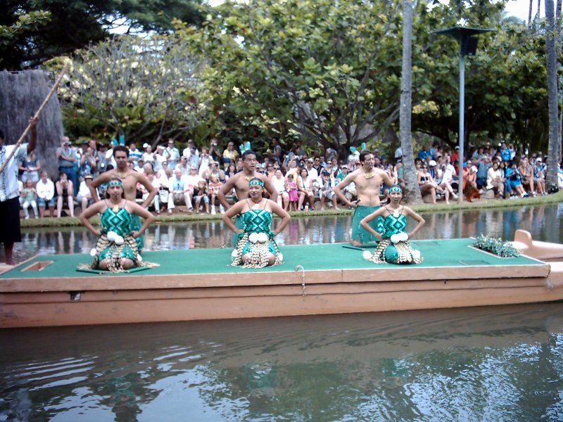 Oahu Polynesian Cultural Center Canoe Pageant Aotearoa 1